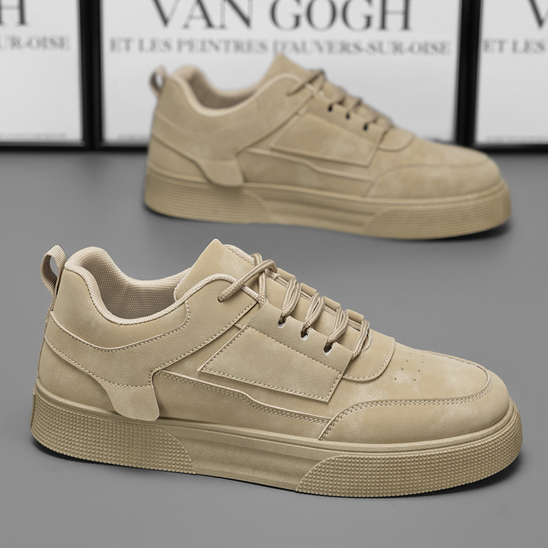 Jarné a jesenné pánske topánky Nové nízke cezhraničné topánky pre väčšie veľkosti Trendy topánky pre študentov Trendy univerzálne tenisky na platforme Casual Board Shoes