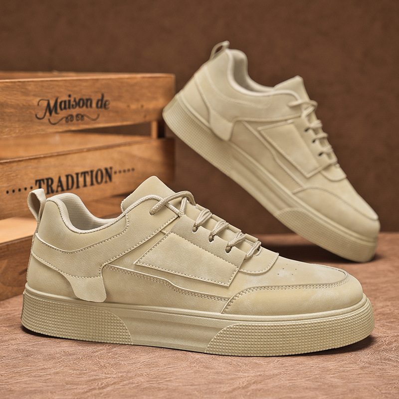 Jarné a jesenné pánske topánky Nové nízke cezhraničné topánky pre väčšie veľkosti Trendy topánky pre študentov Trendy univerzálne tenisky na platforme Casual Board Shoes