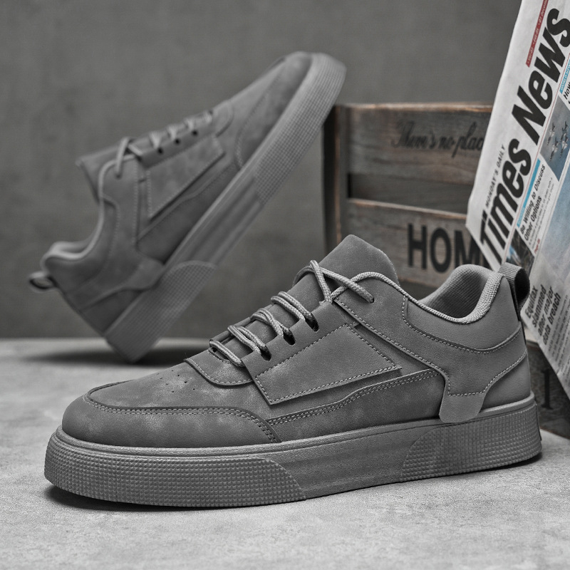 Jarné a jesenné pánske topánky Nové nízke cezhraničné topánky pre väčšie veľkosti Trendy topánky pre študentov Trendy univerzálne tenisky na platforme Casual Board Shoes