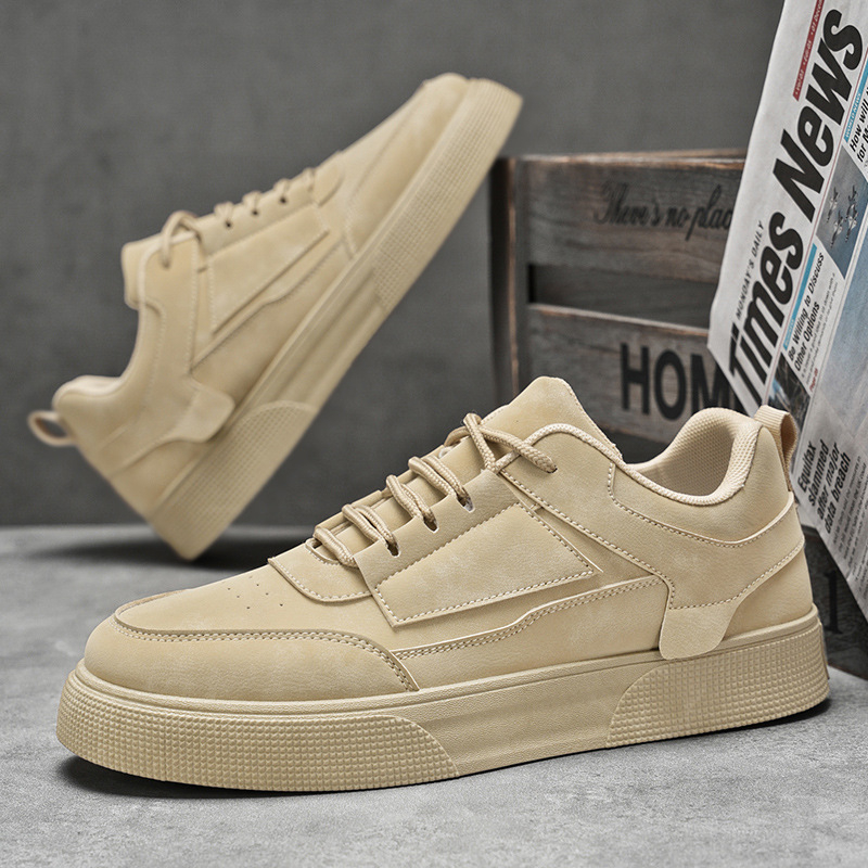 Jarné a jesenné pánske topánky Nové nízke cezhraničné topánky pre väčšie veľkosti Trendy topánky pre študentov Trendy univerzálne tenisky na platforme Casual Board Shoes