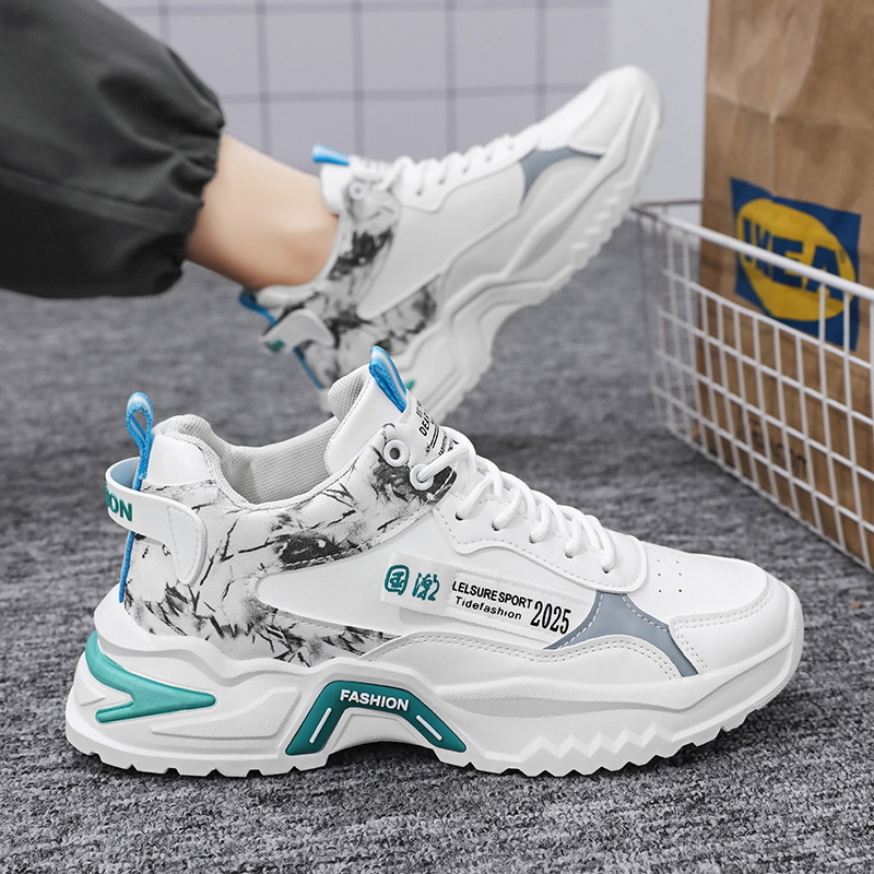 Jesenske muške cipele, nove prozračne visoke cipele, moderne svestrane tenisice za povećanje visine, ležerne cipele za tatu, moderne cipele