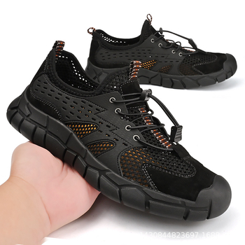 Εξωτερικό Εμπόριο Εξαγωγές Ιταλία Εκκαθάριση Δερμάτινα Παπούτσια Mesh Ανδρικά Νέα Καλοκαιρινά Αναπνέοντα Υπαίθρια Ορειβατικά Παπούτσια