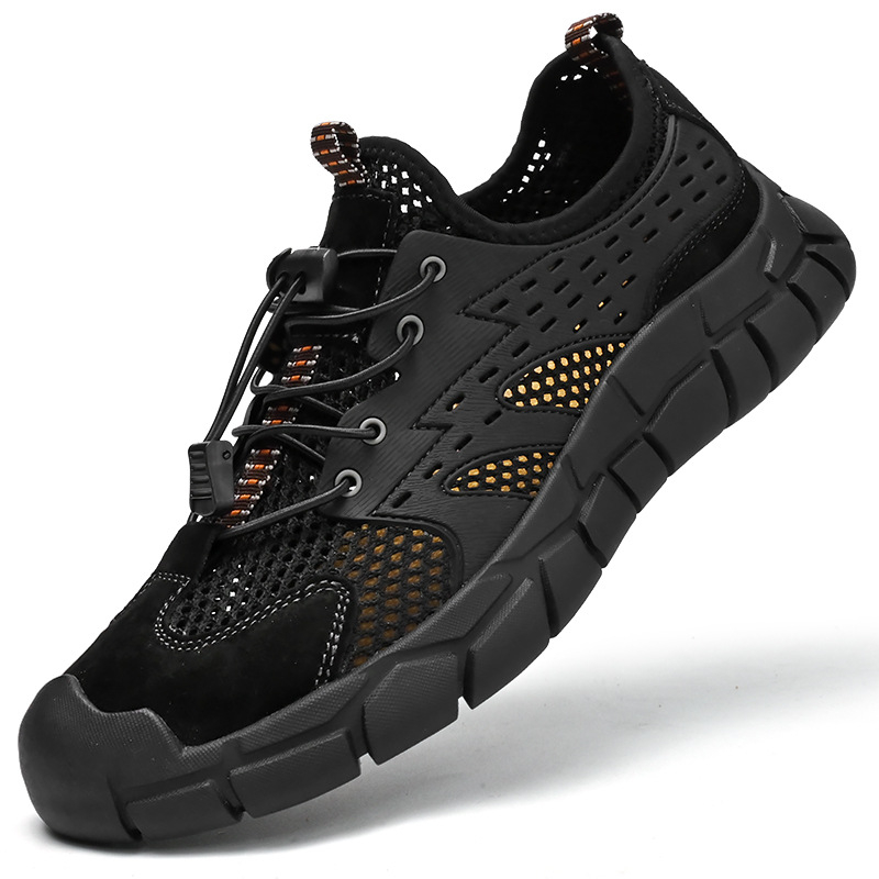 Vanjskotrgovinska izvozna prodaja Italija Kožne mrežaste cipele Muške nove ljetne prozračne cipele za planinarenje na otvorenom