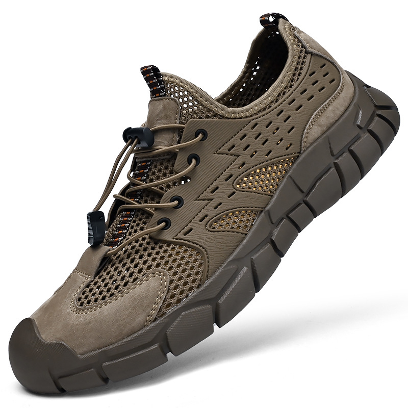 Vanjskotrgovinska izvozna prodaja Italija Kožne mrežaste cipele Muške nove ljetne prozračne cipele za planinarenje na otvorenom