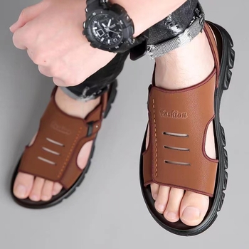 Ανδρικά Σανδάλια 2024 Καλοκαιρινά Νέα Παπούτσια Παραλίας Οδήγηση Μαλακή επιφάνεια Αντιολισθητικά Αδιάβροχα Ανδρικά Σανδάλια Διπλής Χρήσης για Εξωτερική Χρήση