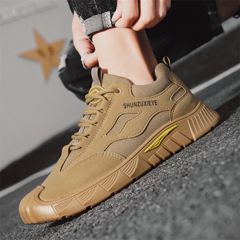 Ανδρικά παπούτσια προστασίας από την εργασία, ανθεκτικά στη φθορά, για την άνοιξη και το φθινόπωρο, ελαφριά, αντιολισθητικά, για όλες τις χρήσεις, για άνδρες, casual παπούτσια