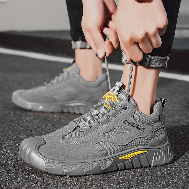 Muške proljetne i jesenske nove otporne na habanje zaštitne cipele za rad, prozračne radne lagane muške neklizajuće univerzalne muške ležerne cipele