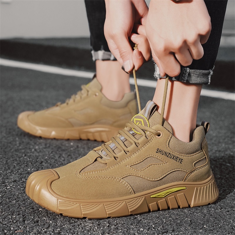 Muške proljetne i jesenske nove otporne na habanje zaštitne cipele za rad, prozračne radne lagane muške neklizajuće univerzalne muške ležerne cipele