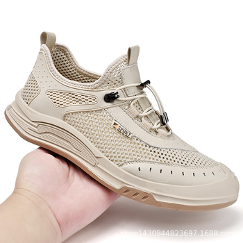 Εξωτερικό εμπόριο εξαγωγών Ιταλία μεγάλο πρωτότυπο ενιαίο ντουλάπι απόσυρσης για να πάρει τα καλοκαιρινά παπούτσια mesh mesh ανδρών καλοκαιρινά νέα αναπνεύσιμα mesh παπούτσια