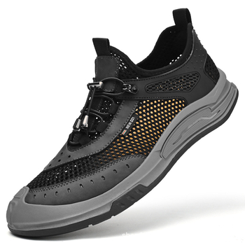 Εξωτερικό εμπόριο εξαγωγών Ιταλία μεγάλο πρωτότυπο ενιαίο ντουλάπι απόσυρσης για να πάρει τα καλοκαιρινά παπούτσια mesh mesh ανδρών καλοκαιρινά νέα αναπνεύσιμα mesh παπούτσια