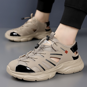 Cezhraničná pánska obuv Zahraničný obchod Juhovýchodná Ázia Sandále Torre Topánky Kórejský štýl Trendy topánky Duté sandále Topánky s dierkami Rímske topánky Vodičské topánky