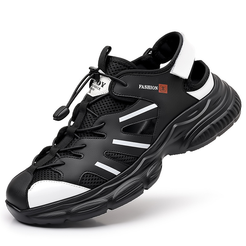 Cezhraničná pánska obuv Zahraničný obchod Juhovýchodná Ázia Sandále Torre Topánky Kórejský štýl Trendy topánky Duté sandále Topánky s dierkami Rímske topánky Vodičské topánky