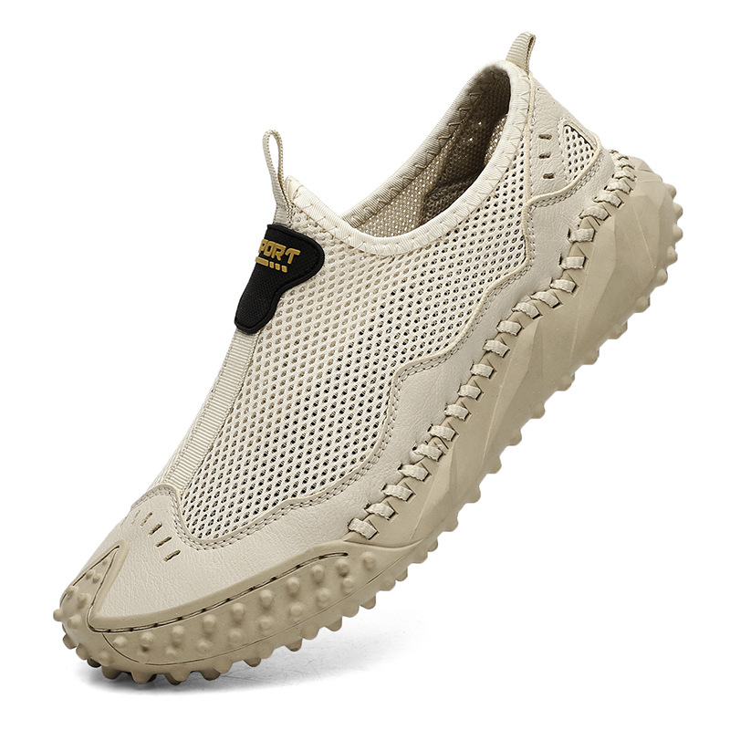 Cross Border pluss-suuruses suvised meeste kingad hingavast võrgust vabaajajalatsid moodne jalg laiskjalatsid libisemiskindlad õues tossud meestele