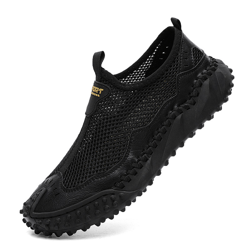 Cross Border pluss-suuruses suvised meeste kingad hingavast võrgust vabaajajalatsid moodne jalg laiskjalatsid libisemiskindlad õues tossud meestele