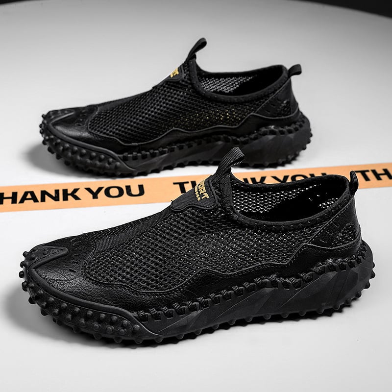 Cross Border pluss-suuruses suvised meeste kingad hingavast võrgust vabaajajalatsid moodne jalg laiskjalatsid libisemiskindlad õues tossud meestele