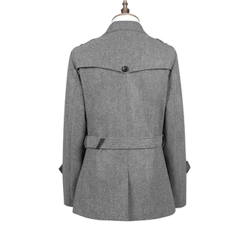 2024 m. „Amazon“ naujas vyriškas vidutinio ilgio vilnonis paltas, vienspalvis, paprastas darbo drabužis, vilnonis lietpaltis, vyriški viršūs