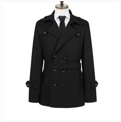 2024 m. „Amazon“ naujas vyriškas vidutinio ilgio vilnonis paltas, vienspalvis, paprastas darbo drabužis, vilnonis lietpaltis, vyriški viršūs