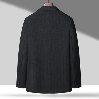 Дебел брат 2023 есенен нов мъжки костюм за големи размери, ежедневен бизнес костюм, свободен костюм за дебел мъж