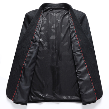 Дебел брат 2023 есенен нов мъжки костюм за големи размери, ежедневен бизнес костюм, свободен костюм за дебел мъж