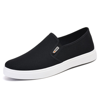 Slip-On Lazy Canvas Shoes, Casual και Μοντέρνα Ανδρικά Αθλητικά Παπούτσια Κορεάτικου Στυλ, Καθημερινά Ελαφριά και Άνετα Υφασμάτινα Παπούτσια για Μεσήλικες και Ηλικιωμένους