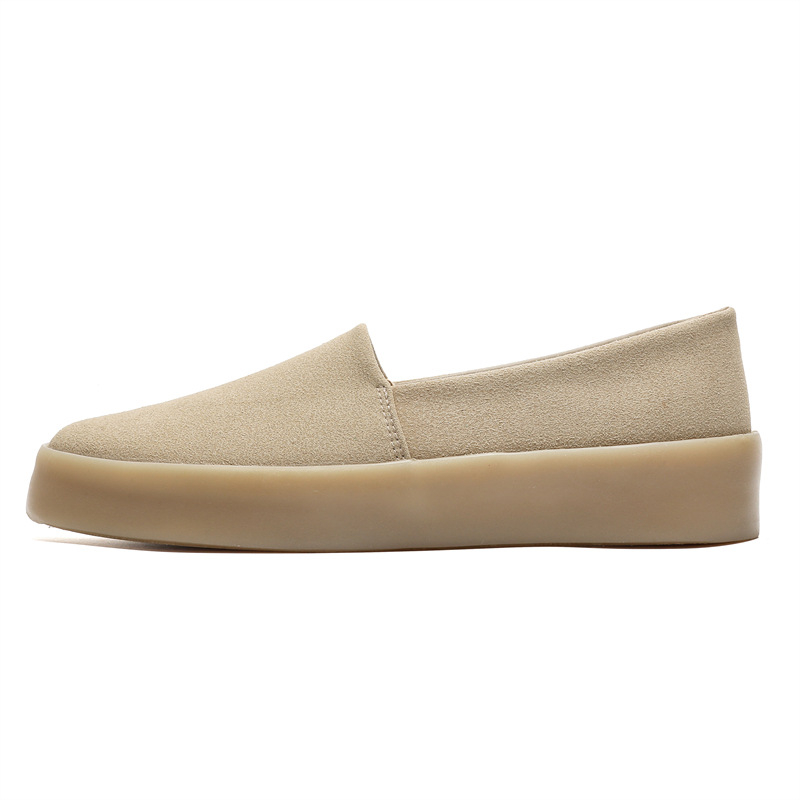 Pánske topánky, nové módne topánky Old Beijing Board Shoes z roku 2024, lenivé, jednokrokové, univerzálne, s hrubou podrážkou, módne protišmykové topánky