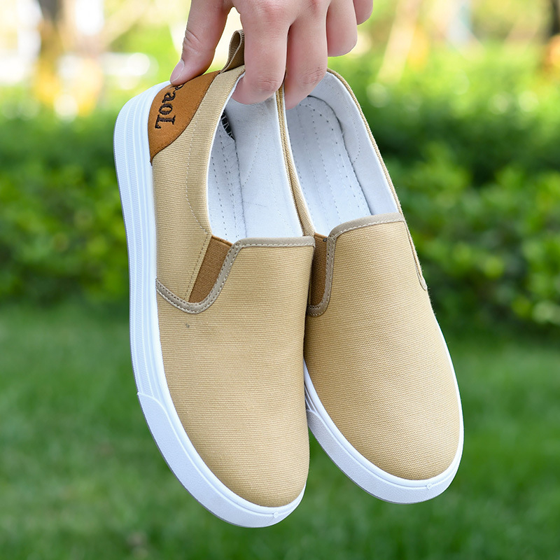 Staré pekinské plátené topánky, ležérne denné pohodlné nazúvacie študentské topánky, čistá bavlna, ľahké a priedušné kórejské módne tenisky