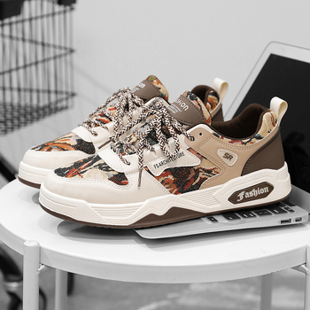 Pánska obuv National Fashion 2024, nová letná priedušná všestranná nika, ležérna doska, hrubá podrážka, protišmyková športová módna obuv