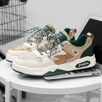 Pánska obuv National Fashion 2024, nová letná priedušná všestranná nika, ležérna doska, hrubá podrážka, protišmyková športová módna obuv