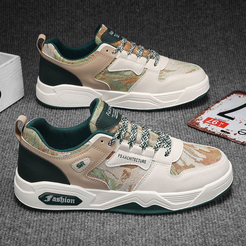 Pánska obuv National Fashion 2024, nová letná priedušná všestranná nika, ležérna doska, hrubá podrážka, protišmyková športová módna obuv