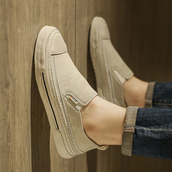 Lazy Shoes Ανδρικά Παπούτσια 2024 Νέο Στυλ Slip-on Απλά Χαμηλά Παπούτσια Ανθεκτικά στη Φθορά Κορεάτικου Στυλ Ins Στυλ Όλα ταιριάζει Καθημερινά Μοντέρνα Παπούτσια