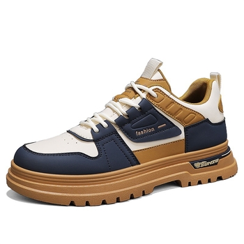 Φθινοπωρινές και χειμωνιάτικες δερμάτινες μπότες martin 2024 νέες μοντέρνες μπότες εργασίας με χαμηλή κορυφή και χοντρή σόλα για υπαίθριες αθλητικές δραστηριότητες ανδρών, casual παπούτσια