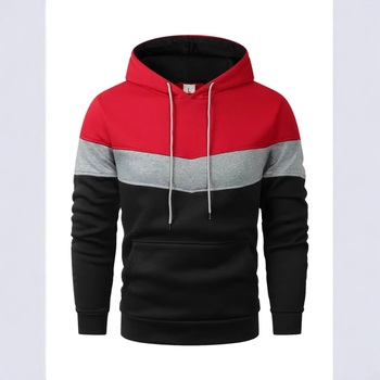 Határokon átnyúló Amazon tavaszi és őszi európai és amerikai férfi színben illő kontrasztos divatos kapucnis pulóver férfi lezser sportfelső