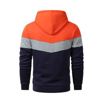 Határokon átnyúló Amazon tavaszi és őszi európai és amerikai férfi színben illő kontrasztos divatos kapucnis pulóver férfi lezser sportfelső