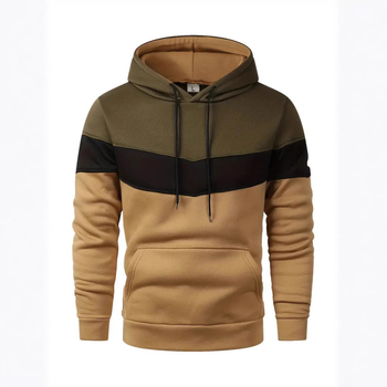 Határokon átnyúló Amazon tavaszi és őszi európai és amerikai férfi színben illő kontrasztos divatos kapucnis pulóver férfi lezser sportfelső