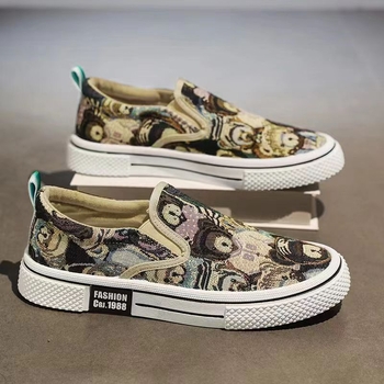 Νέα καλοκαιρινά παπούτσια από καμβά για άνδρες με χαμηλό πάνω μέρος, casual παπούτσια skate Bear σε κορεατικό στιλ, μοντέρνα, φλατ παπούτσια για εφήβους σε όλα τα γούστα, μοντέρνα