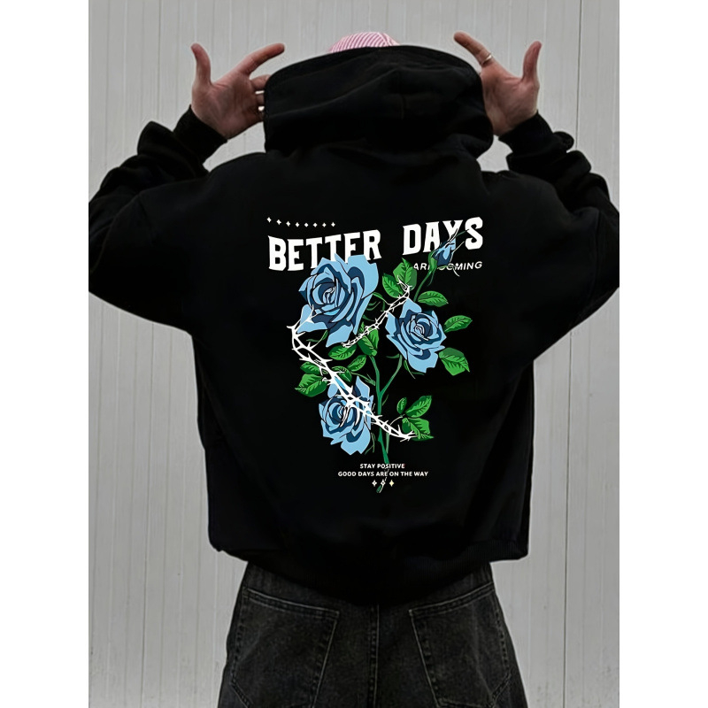 Meeste vabaaja kapuutsiga dressipluus Prantsuse froteest polüesterist kapuutsiga