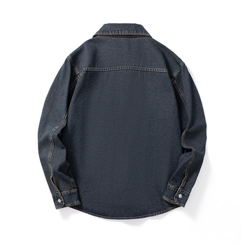 Διασυνοριακή χονδρική πώληση 2024 φθινοπωρινό νέο μακρυμάνικο πουκάμισο από βαμβάκι Tide μάρκας τζιν πουκάμισο παλτό τζιν παλτό