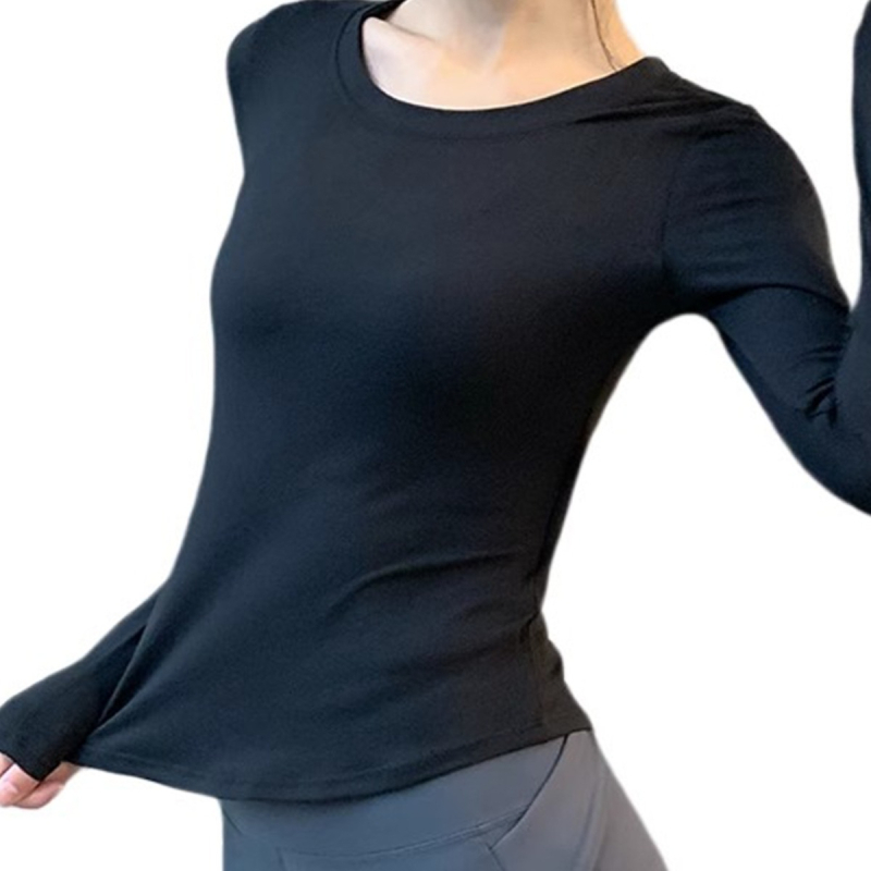 Professionaalsed jooga pikkade varrukatega topid, liibuvad ja seksikad internetikuulsuste fitnessiriided, naiste kiiresti kuivavad riided, suvised õhukesed spordi-T-särgid, salendav välimus