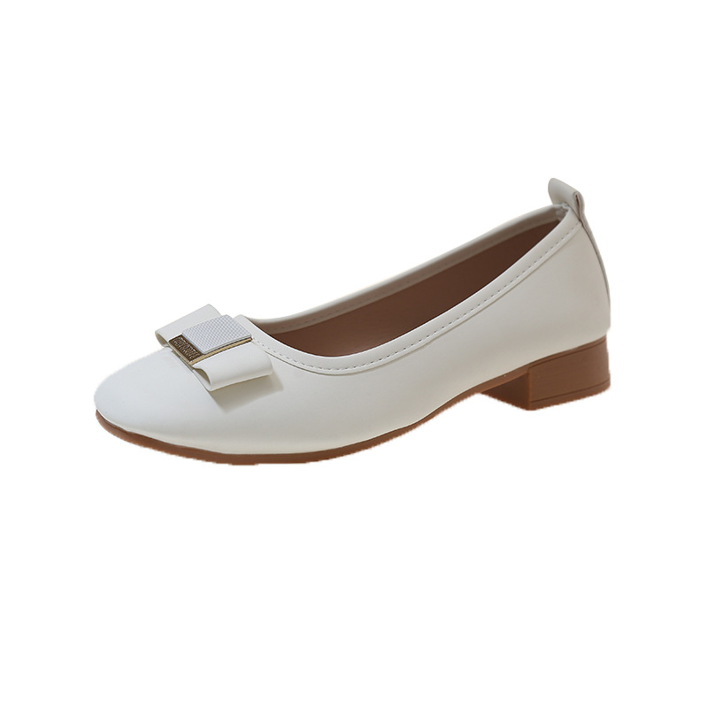 Doug Shoes Ženske proljetne cipele od mekane kože za četiri godišnja doba s mekim potplatom i plitkom suknjom