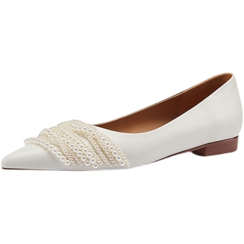 Διασυνοριακό Εξωτερικό Εμπόριο, Ευρωπαϊκή και Αμερικανική Ποιότητα, Μόδα Παπούτσια σε Στυλ Νεράιδας με Μαργαριτάρια, Ρετρό Γαλλικά, Εξειδικευμένα, Επίπεδα, Γυναικεία Παπούτσια, Παραγωγή