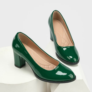 Γυναικεία παπούτσια με τετράγωνη μύτη από λουστρίνι και χοντρό τακούνι για γυναίκες 2025, ψηλοτάκουνα παπούτσια για γαμήλια δεξίωση, από γνήσιο δέρμα, μπορντό, σε στιλ γαμήλιου δεξιώματος