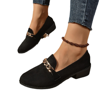 Dámska retiazková obuv Veľkoobchodný predaj cezhraničného obchodu Veľké veľkosti špicaté špičky Jednoduché dámske topánky na jar a jeseň 2025 Nové plytké mokasíny