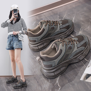 Internetovo populárne dámske topánky Super Fire Torre, jeseň 2024, nové, univerzálne, čierne, protišmykové, bežecké, ležérne, dámske topánky