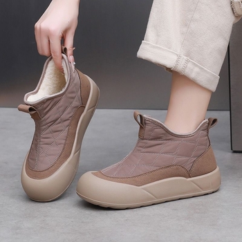 Moodsad paksu tallaga puuvillapolstriga talvekingad, uued fliisvoodriga paksendatud lumesaapad, naiste vabaaja universaalsed tuulekindlad veekindlad puuvillapolstriga kingad