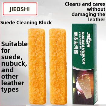 Originali „Jiefu Shi“ zomšos dėmių valymo servetėlė zomšiniams sniego batams, elnio odos valymo servetėlė, trintukas baltiems batams