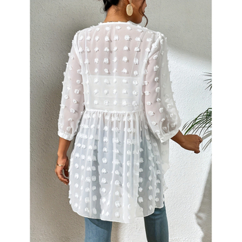 2025 Νέα Κατευθυντική Ευρωπαϊκή και Αμερικανική Διασυνοριακή Amazon Καλοκαιρινή Αντηλιακή Προστασία Ρούχων με Μπάλα Ζακάρ Διαφανές Ζακέτα