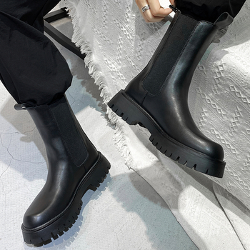 Meeste Briti stiilis Chelsea saapad, kõrged korstnahast saapad, hingavad meeste mootorrattasaapad