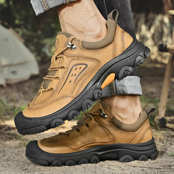 Muške jesenske planinarske cipele za veće veličine, neklizajuće, otporne na habanje, niske planinarske cipele s vezicama, za cross-country muškarce, vanjske tenisice