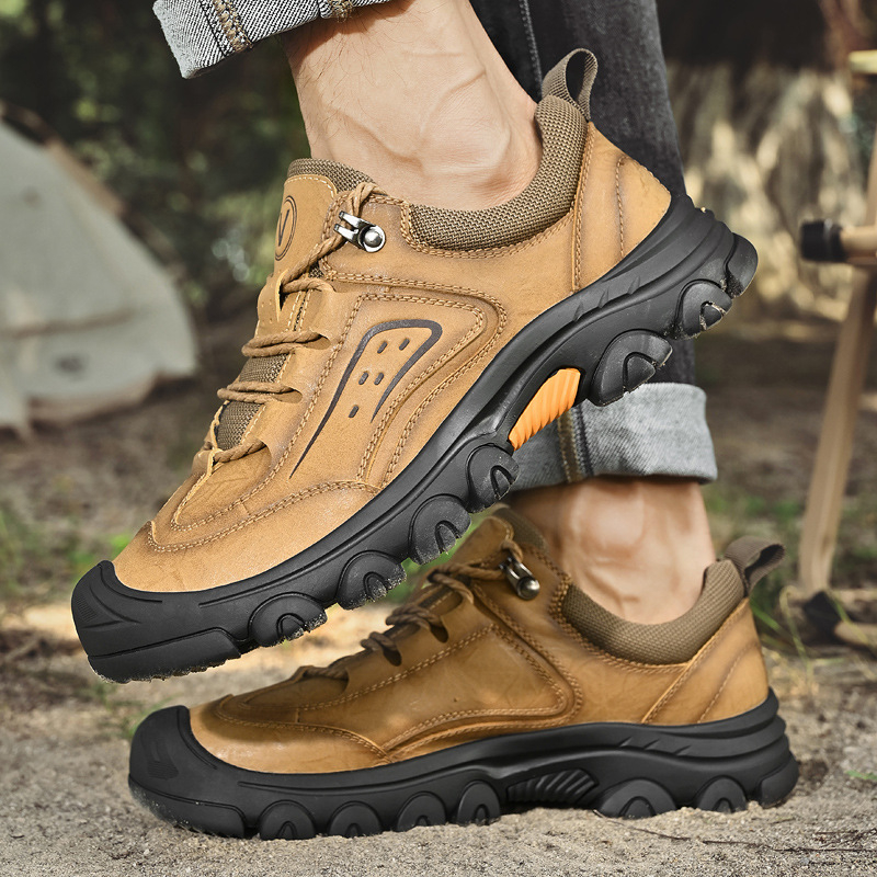 Muške jesenske planinarske cipele za veće veličine, neklizajuće, otporne na habanje, niske planinarske cipele s vezicama, za cross-country muškarce, vanjske tenisice