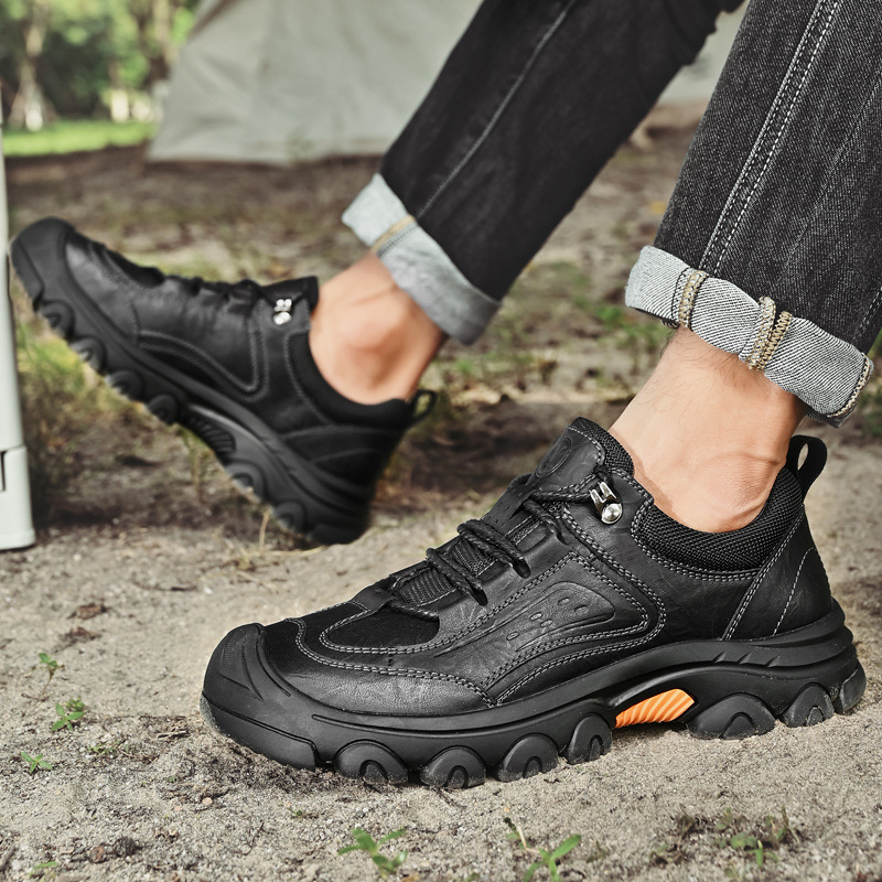 Muške jesenske planinarske cipele za veće veličine, neklizajuće, otporne na habanje, niske planinarske cipele s vezicama, za cross-country muškarce, vanjske tenisice